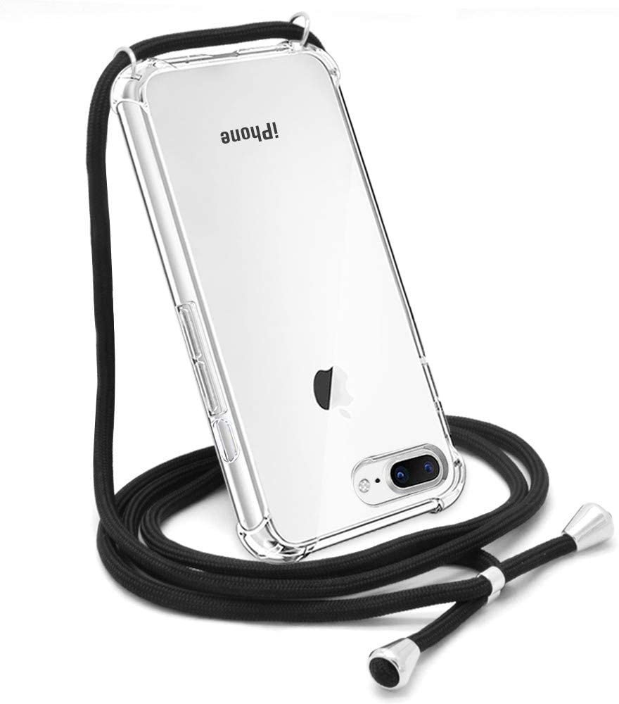 Apple iPhone 7 Plus/8 Plus crossbody hoesje met draag koord
