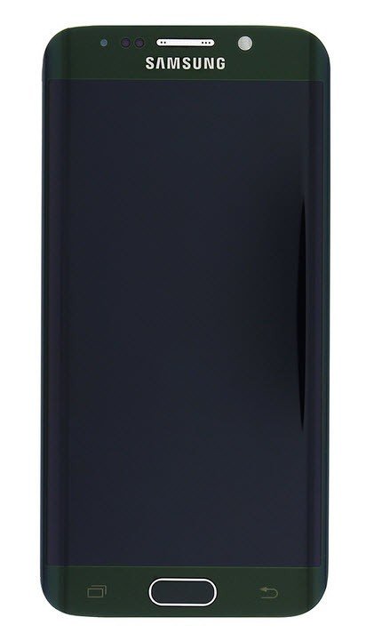 Display module Samsung Galaxy S6 Edge groen - Voorkant - GH97-17162E