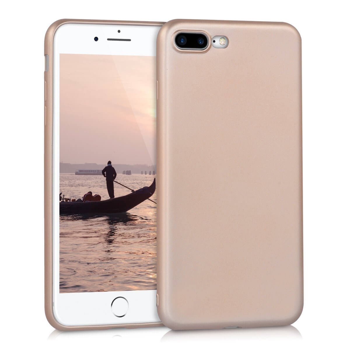 Flexibel soft hoesje Apple iPhone 7 Plus rose goud