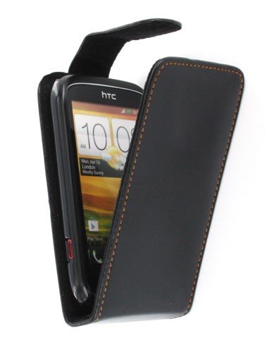 Flip case HTC Desire C zwart