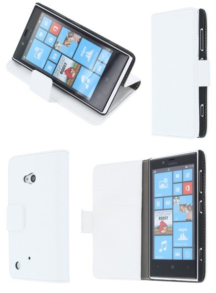 Flip case met stand Nokia Lumia 720 wit