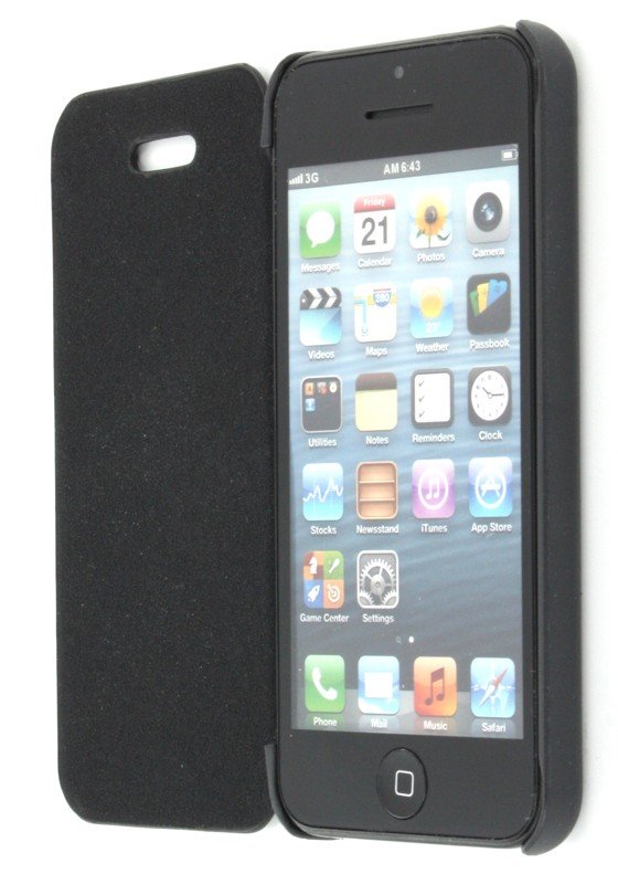 Apple iPhone 5C flip cover zwart