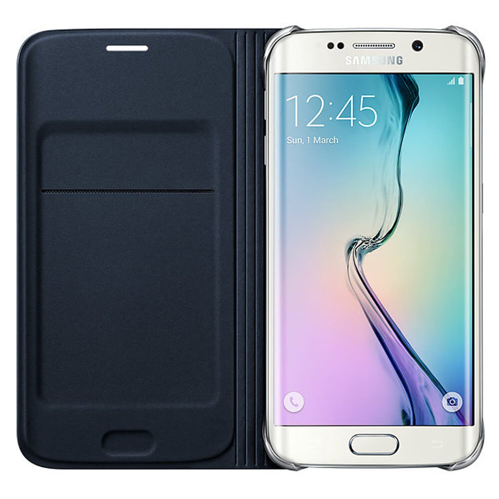 Flip Wallet Galaxy S6 Edge zwart