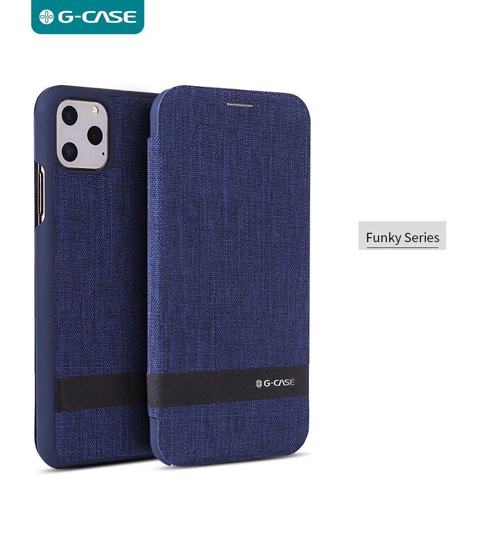 G-Case Funky Series Flip Case iPhone 11 Pro Max blauw