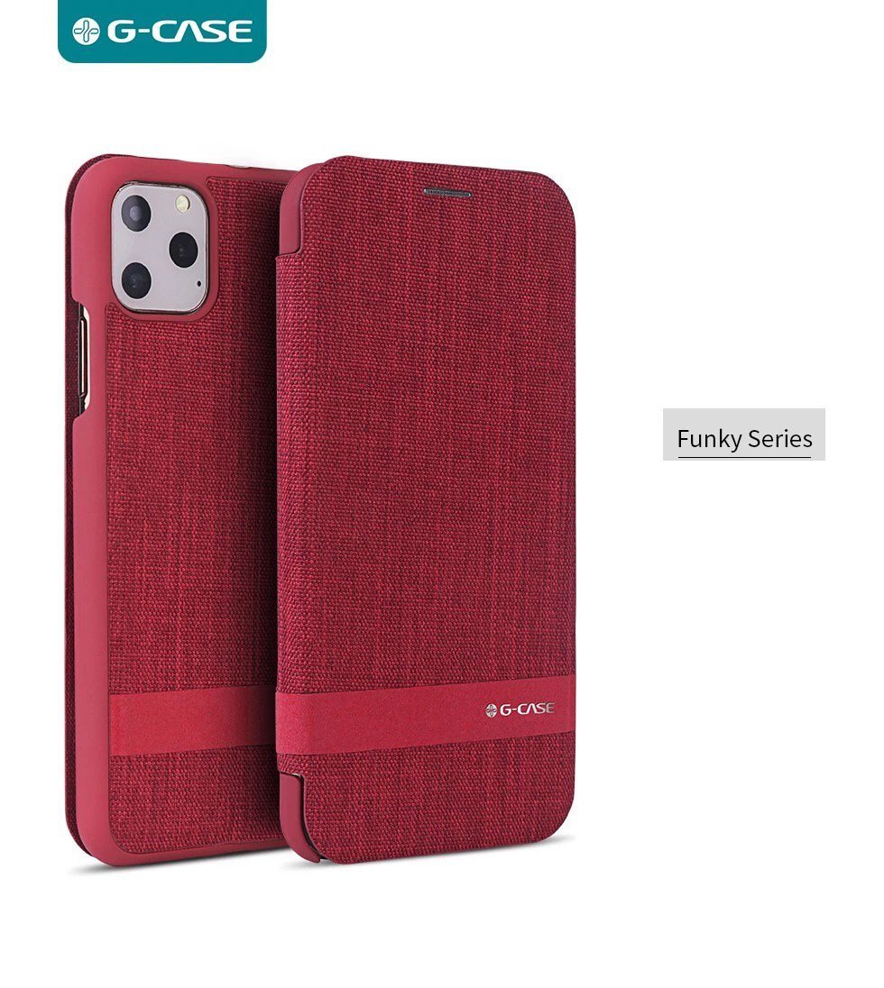 G-Case Funky Series Flip Case iPhone 11 Pro Max rood