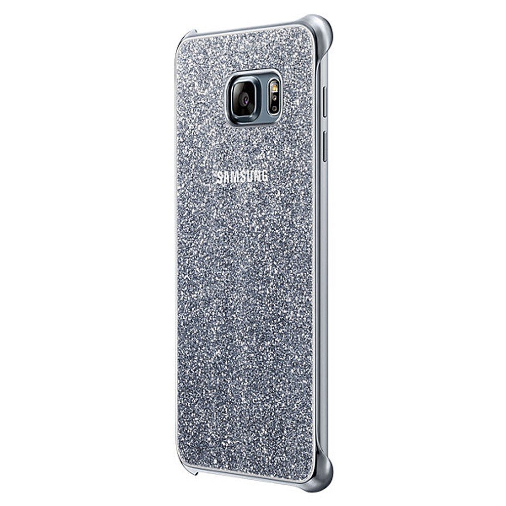 Glitter cover Samsung Galaxy S6 Edge Plus EF-XG928CSE zilver - Zijkant