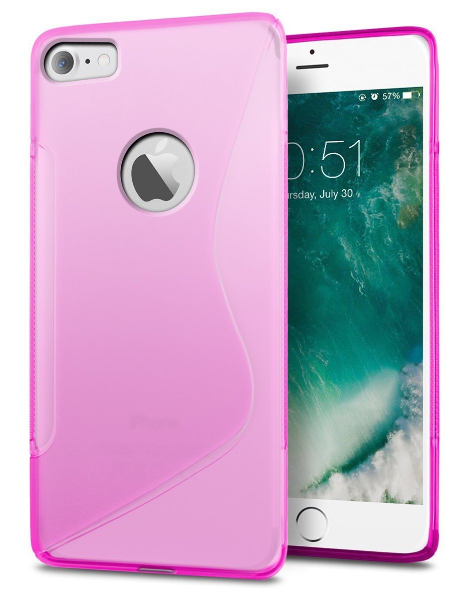 Hoesje Apple iPhone 7 TPU case roze