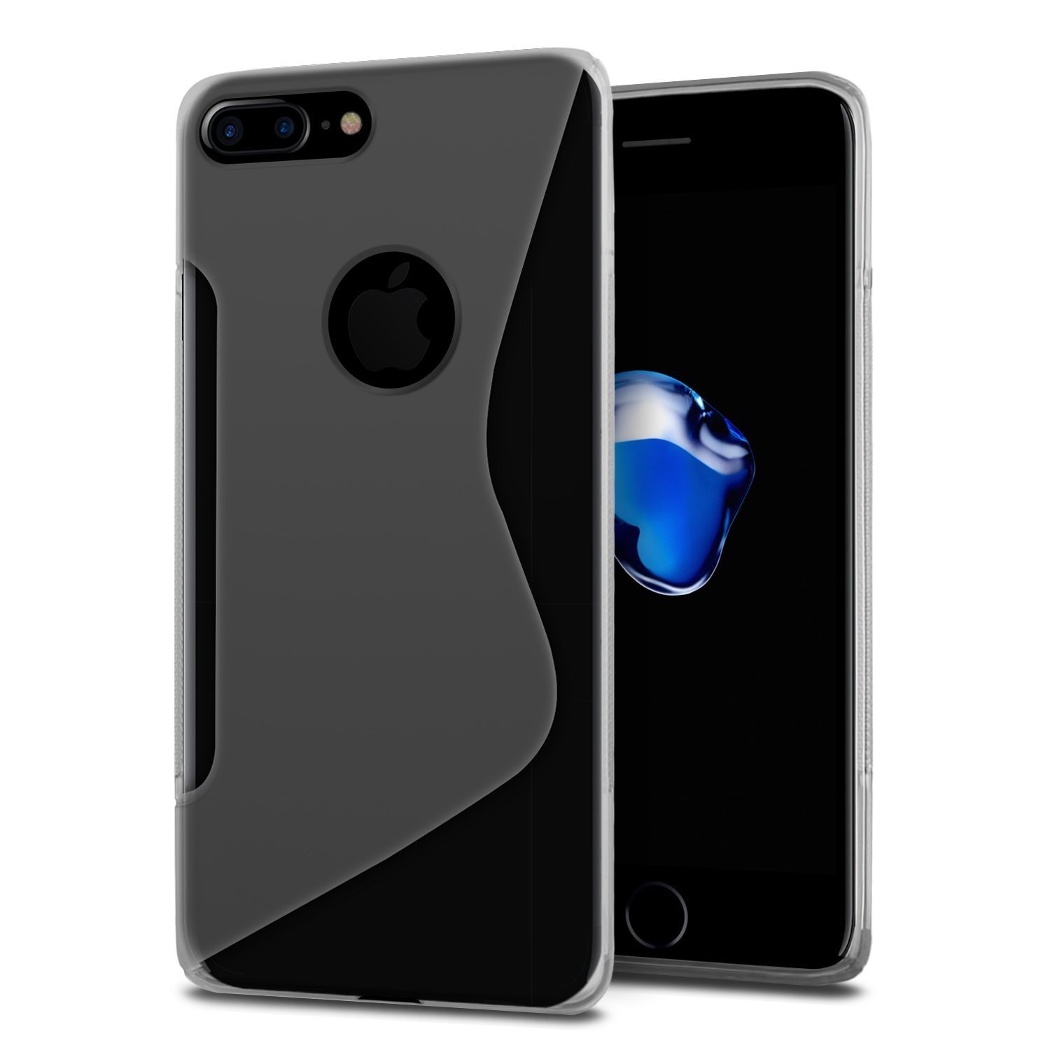 Hoesje Apple iPhone 8 Plus TPU case transparant