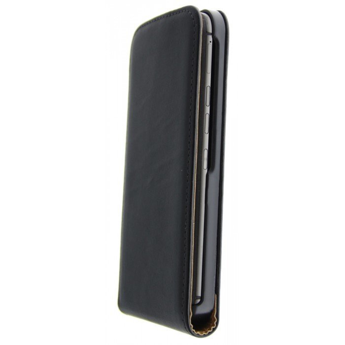Hoesje Huawei Honor 4X flip case dual color zwart