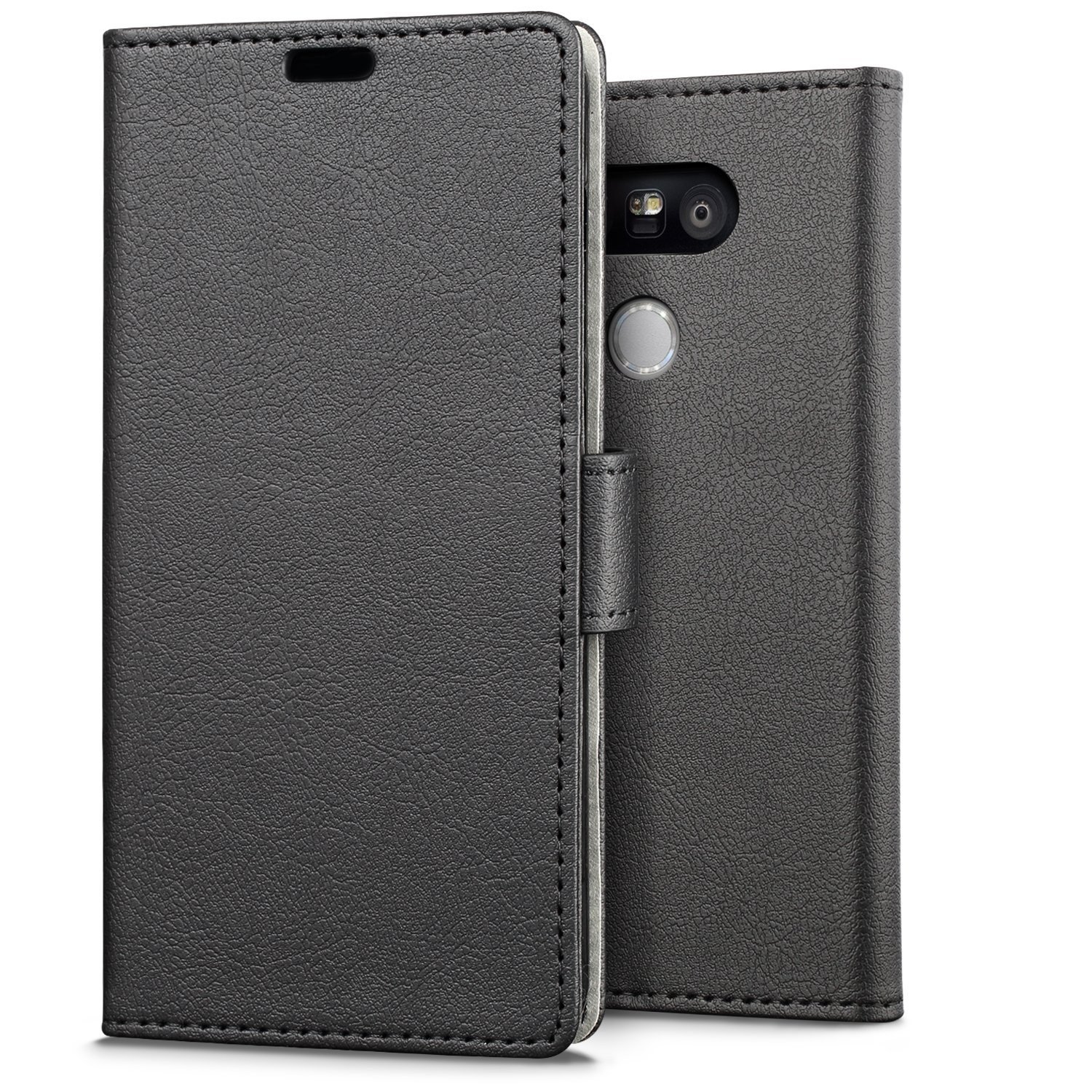 Hoesje LG G5 flip wallet zwart