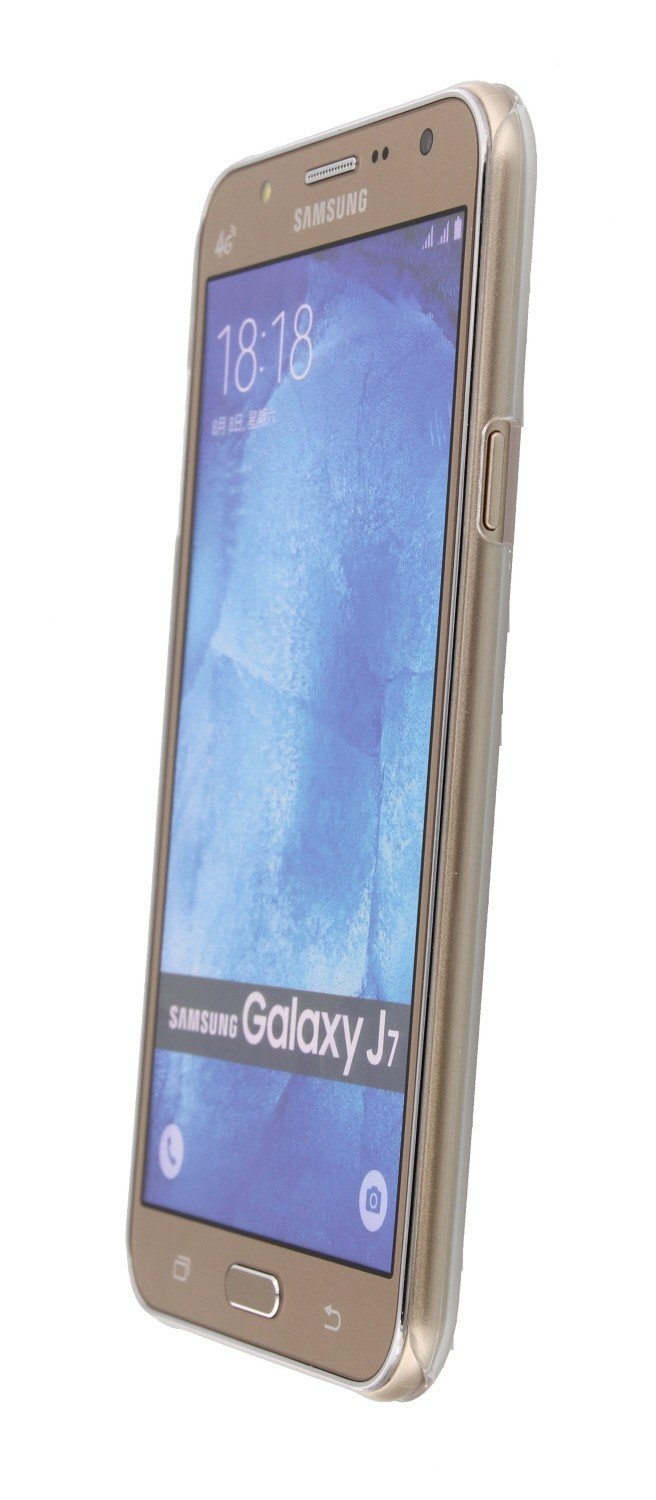 Hoesje Samsung Galaxy J7 hard case transparant - Voorkant