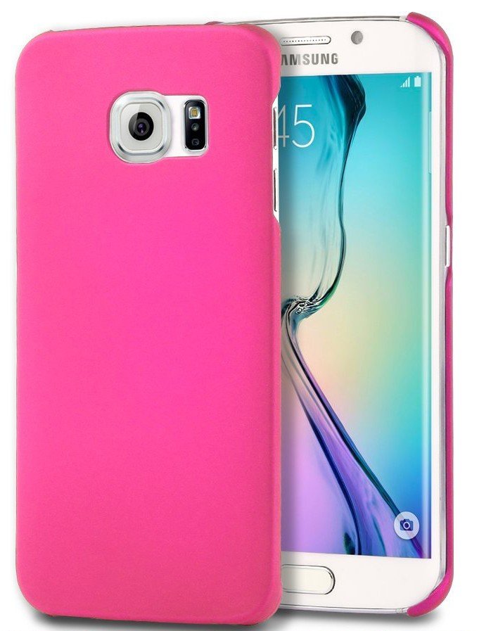 Hoesje S6 Edge hard case roze | MobileSupplies.nl