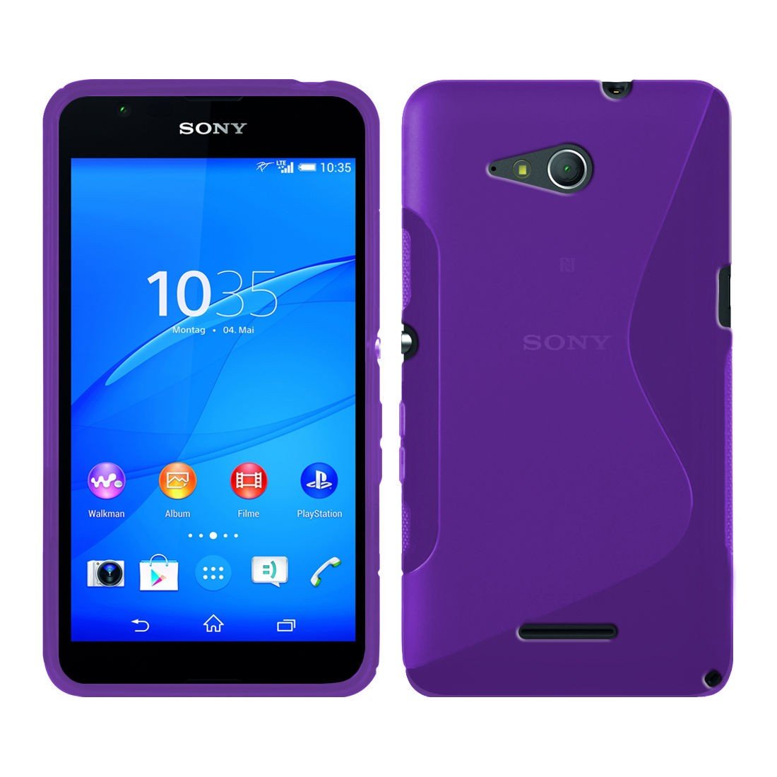 Hoesje Sony Xperia TPU case paars | MobileSupplies.nl