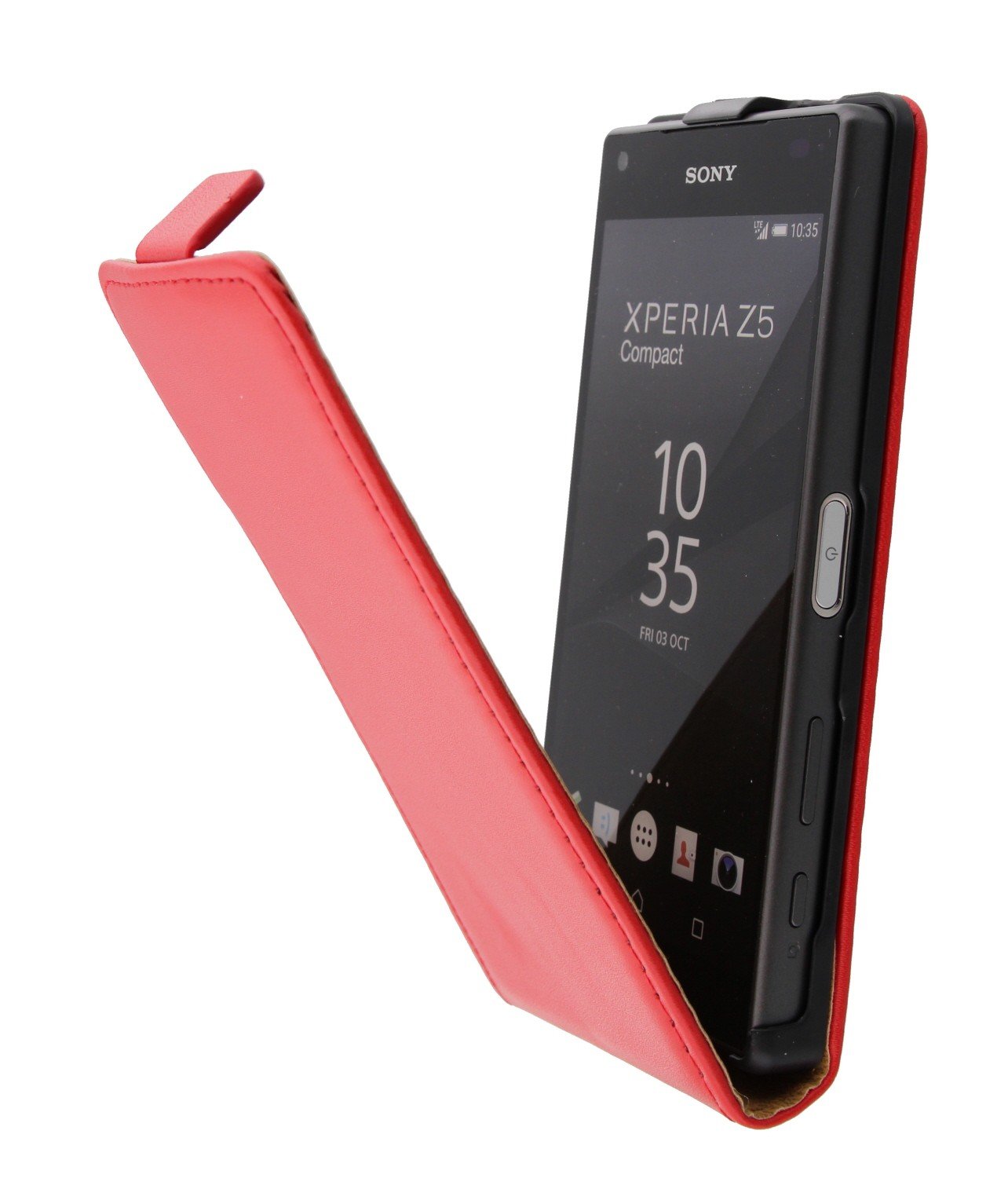 Permanent doden voetstuk Hoesje Sony Xperia Z5 Compact flip case dual color rood kopen? |  MobileSupplies.nl