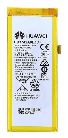 Huawei P8 Lite batterij HB3742A0EZC 2200 mAh Origineel