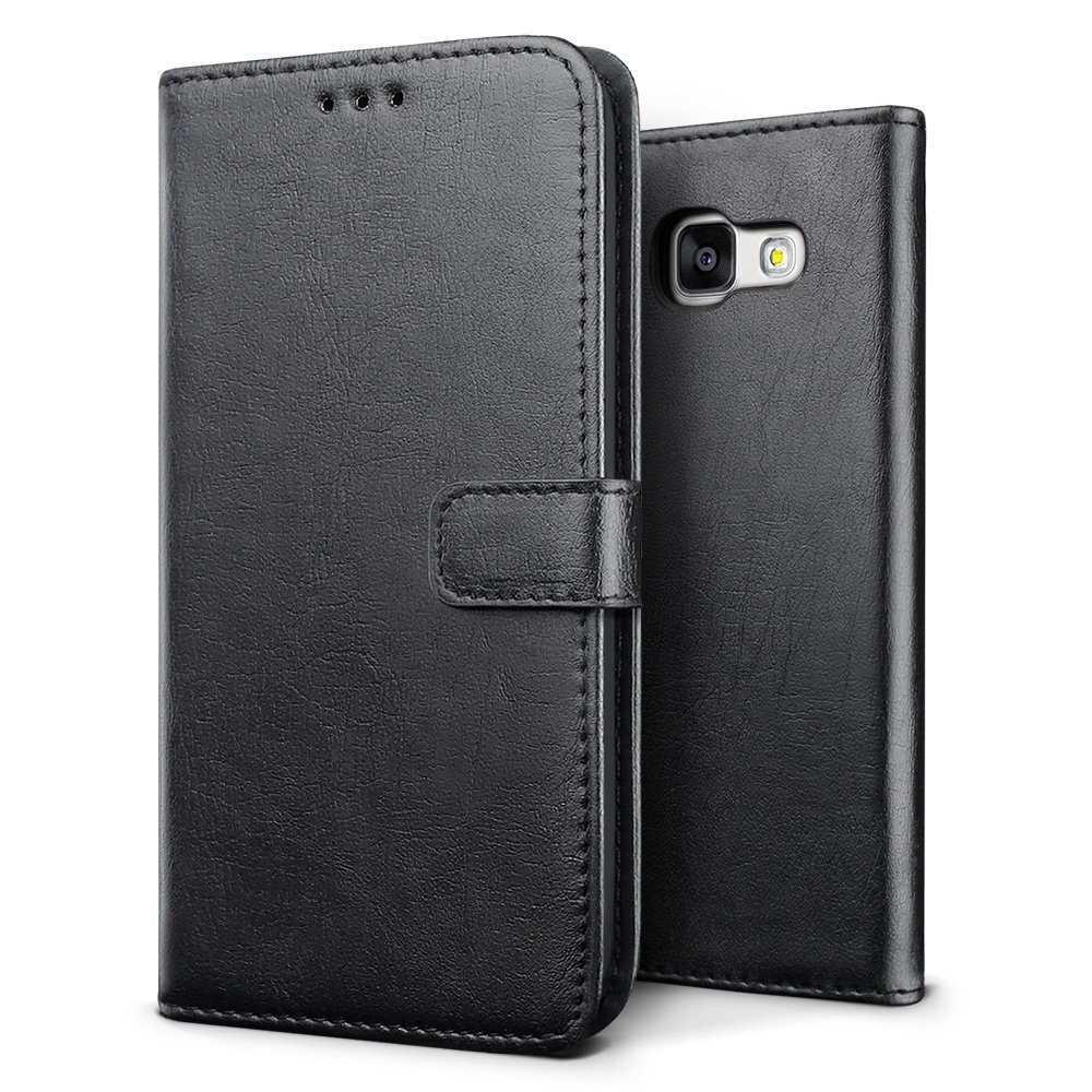 Luxury wallet hoesje Samsung Galaxy A5 2017 zwart