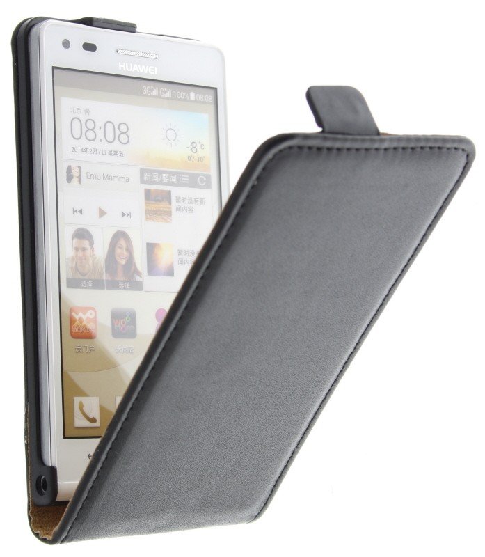 M-Supply Flip case dual color Huawei Ascend G6 zwart