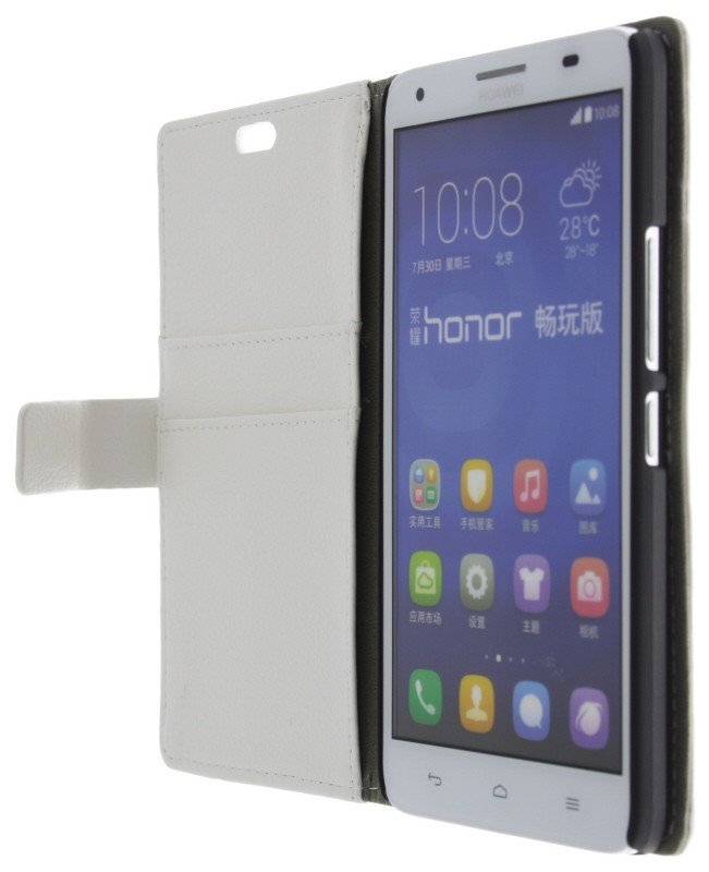 Oplossen Krijt Zeggen M-Supply Flip case met stand Huawei Ascend G750 wit | MobileSupplies.nl