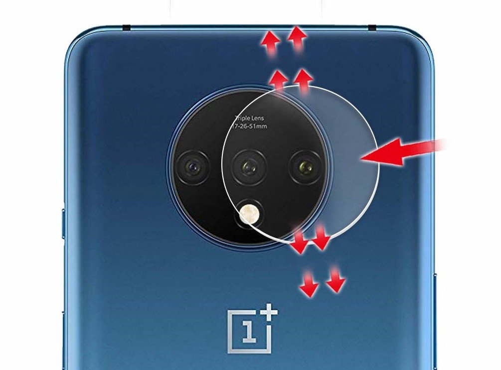 OnePlus 7T Camera lens protector - Tempered Glass