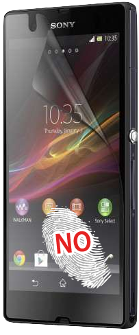 Roxfit Sony Xperia M anti fingerprint screenprotector SMA2138M