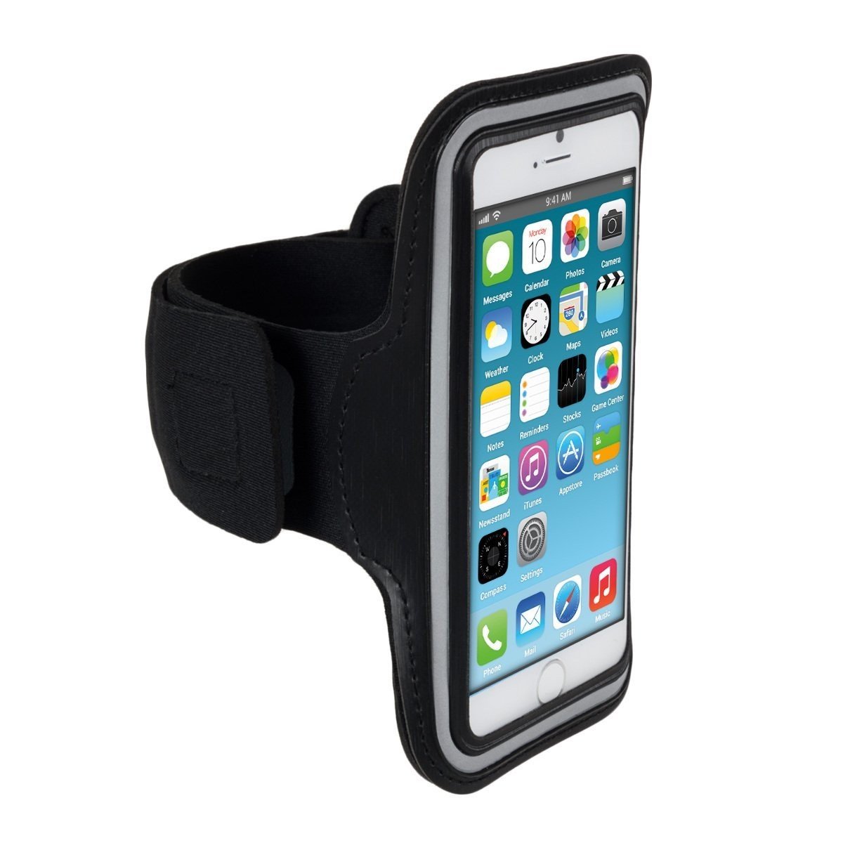 Sport armband Apple iPhone 6S Plus zwart - Headset aansluiting