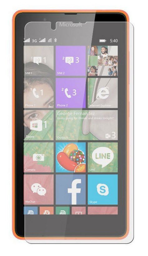 Tempered Glass Screenprotector Microsoft Lumia 540