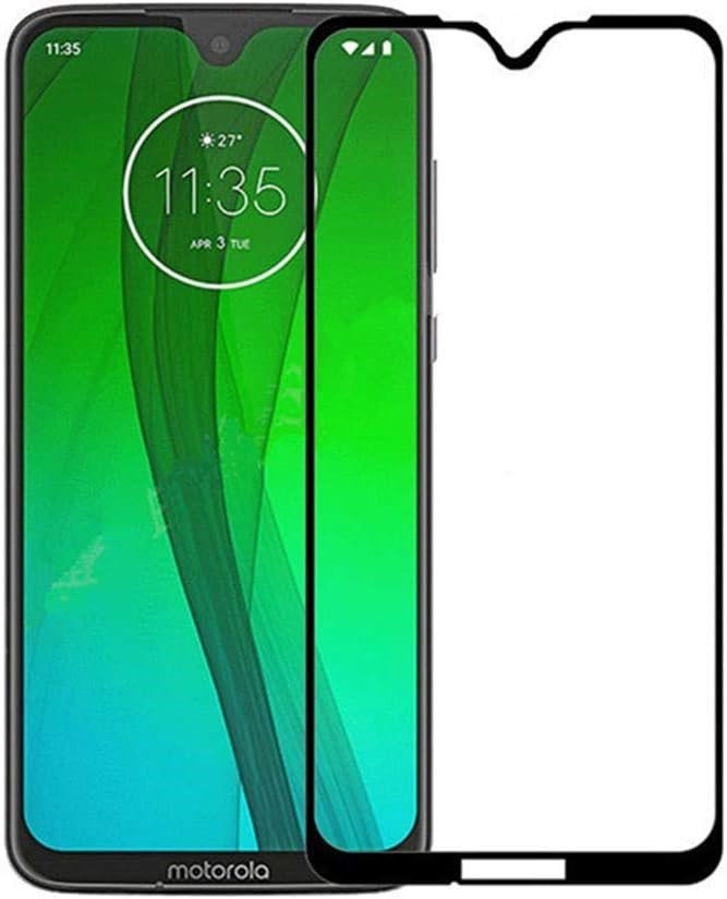 Tempered Glass (volledig scherm) Motorola Moto G7 Plus zwart