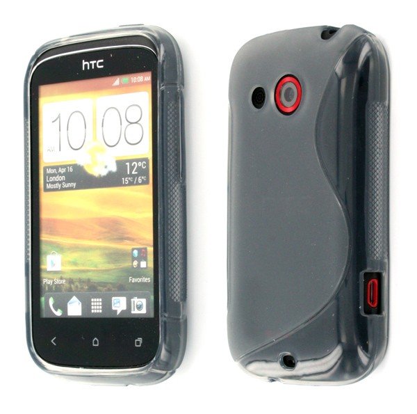 Silicon TPU case HTC Desire C smoke