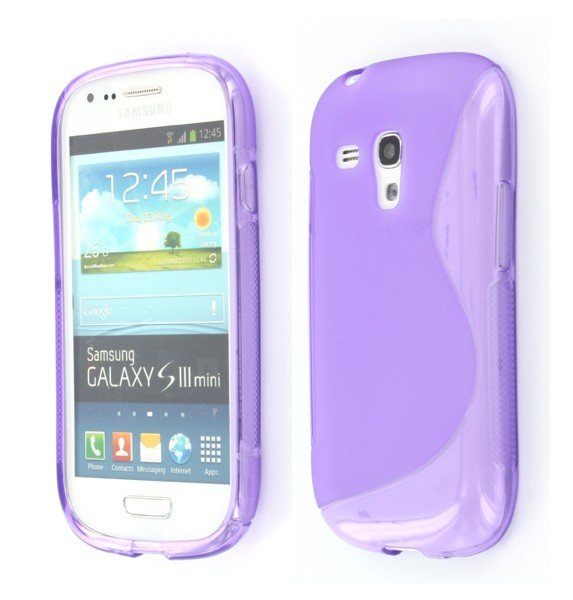 Silicon TPU case Samsung Galaxy S3 Mini i8190 paars
