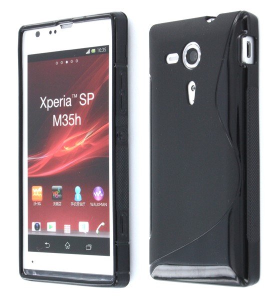 Silicon TPU case Sony Xperia SP zwart