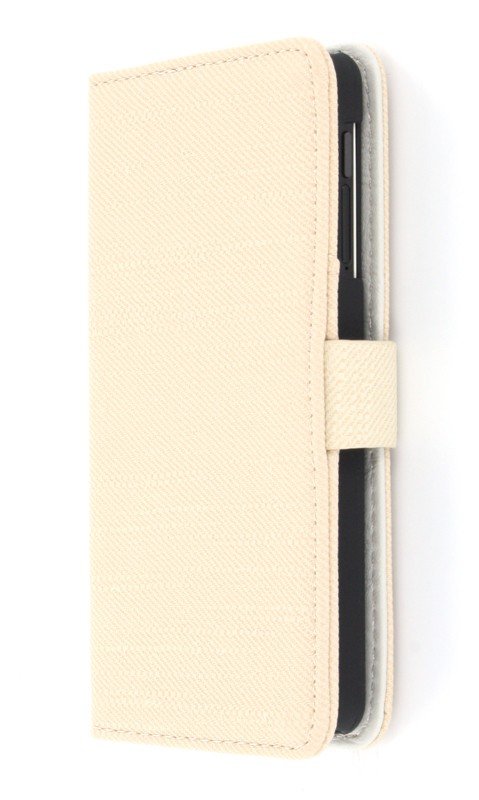Wallet case fabric LG Nexus 5 beige