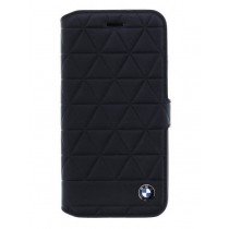 BMW Hexagon Leather Book Case - Apple iPhone 7/8 - BMFLBKI8HEXBK