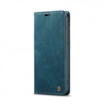 CaseMe book case leer - Apple iPhone 15 - blauw
