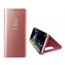Clear View cover Samsung Galaxy A70 rose goud