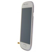 Voorkant - Display module Samsung Galaxy S3 Mini GT-i8190 wit - GH97-14204A