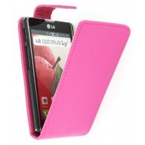 Flip case LG Optimus L7 II P710 roze