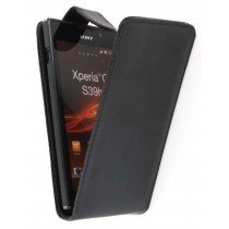 Flip case Sony Xperia C zwart
