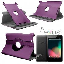 Case met Stand draaibaar Asus Nexus 7 paars