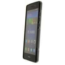 Voorkant - Hoesje Huawei P8 Lite TPU case zwart