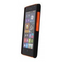 Hoesje Microsoft Lumia 430 hard case zwart - Voorkant