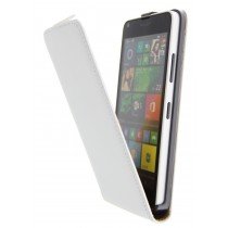 Open - Hoesje Microsoft Lumia 640 flip case dual color wit