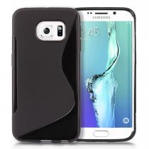 Hoesje Samsung Galaxy S6 Edge TPU case zwart