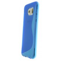 Hoesje Samsung Galaxy S6 TPU case blauw 