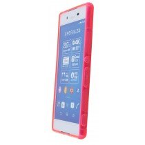 Hoesje Sony Xperia Z3+ TPU case roze - Voorkant