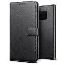 Luxury wallet hoesje Huawei Mate 20 Pro zwart