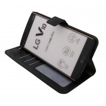 Luxury wallet hoesje LG V10 zwart