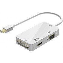 Mini Display Port naar HDMI + VGA + DVI verloop adapter
