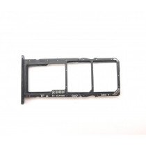 Sim en Micro SD kaart houder - Huawei Y6 2018 - zwart