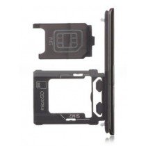 Sim en Micro SD kaart houder - Sony Xperia XZ Premium zwart