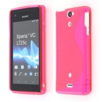 Silicon TPU case Sony Xperia V roze